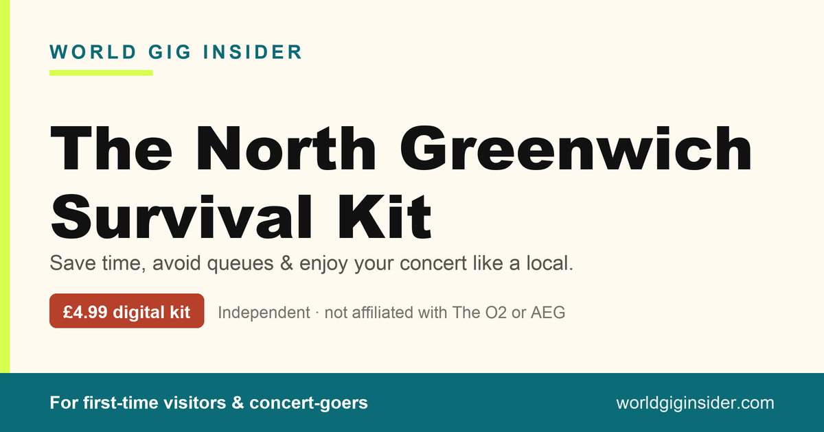 O2 Inside Gig The O2 bag policy 2026: what size bag you can bring (and what it costs ...